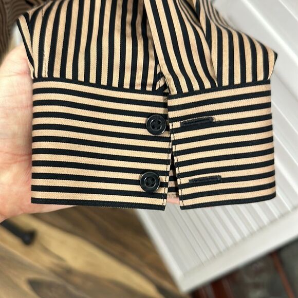 Chico's No Iron Sateen Stripe Shirt Size 3 XL Size 16 NWOT - Picture 11 of 16